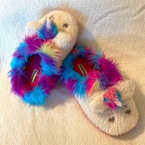 Girls adorable Unicorn 🦄 Dearfoams slippers size 2-3